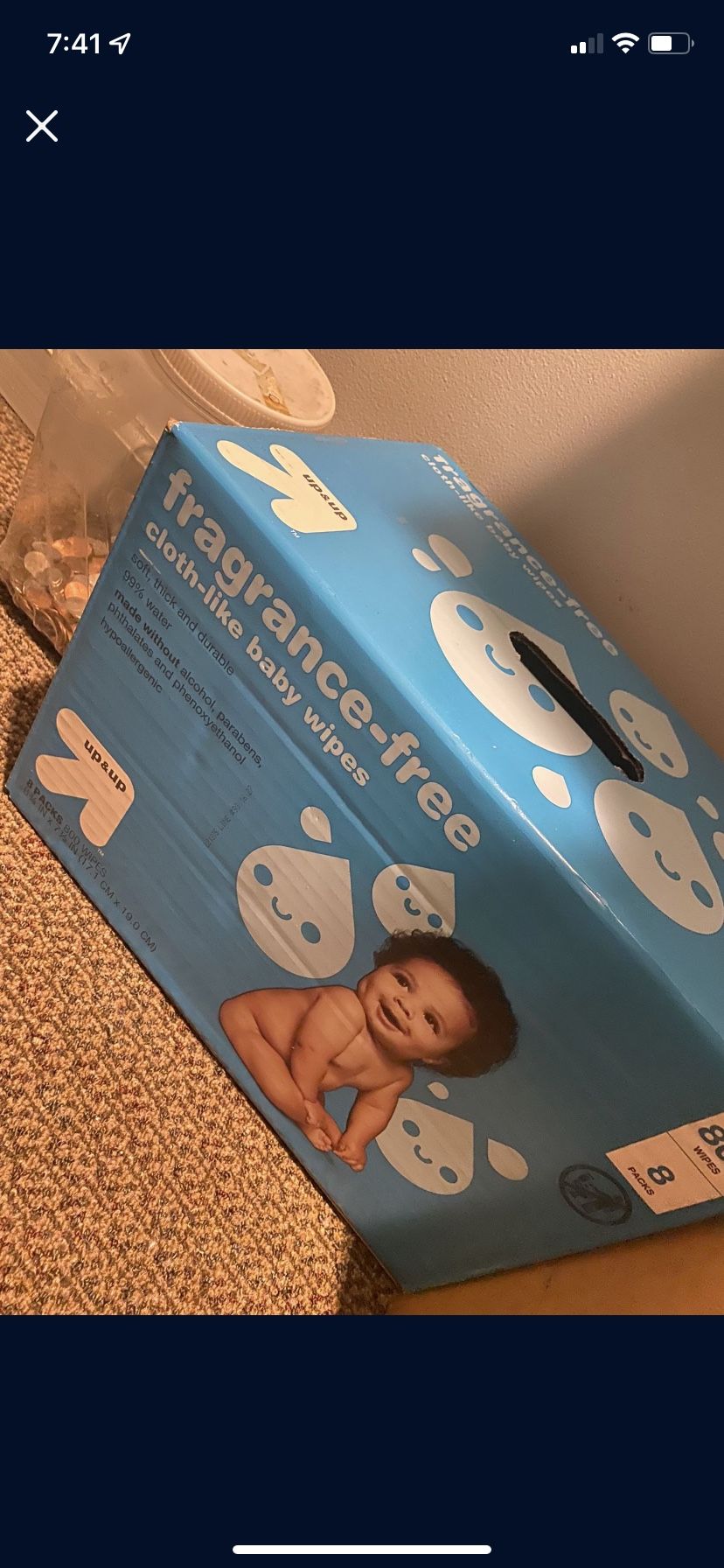 8 Packs Of Wipes Closed Box $10