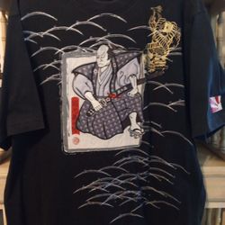 Japanese Ukiyo-e Samurai Art Quilted Print