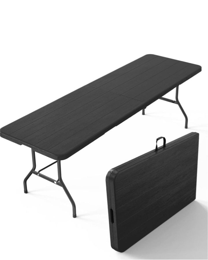 Vingli 8ft Folding Table Black (Open Box)