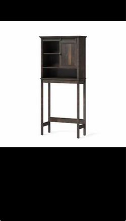 Bathroom storage over the toilet storage