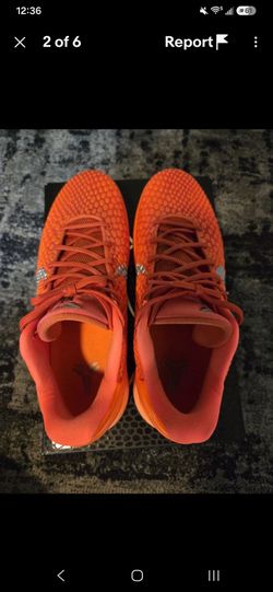 Kobe 6 total orange used size 10.5