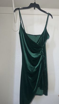 Windsor Cocktail Dress Emerald Green Velvet