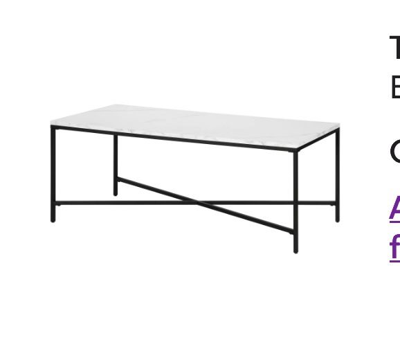 Faux Marble Coffee Table