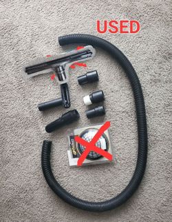 Vacuum Wand and Brush head. No Vacuum Cleaner itself