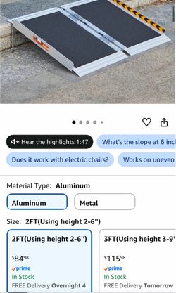 New 2ft portable wheelchair ramp