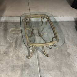 Glass End Table 