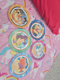 For 5 Disney Hercules movie melamine Collector’s plates Original McDonald's collection