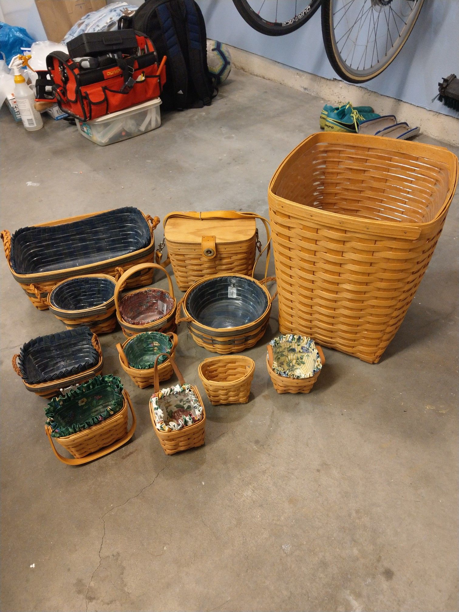 12 Authentic Longaberger Collectible Baskets