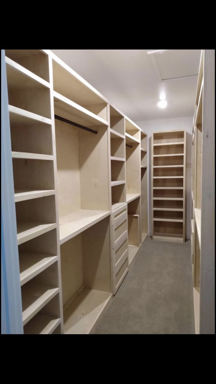 Closet & Pantry’s & shelves 