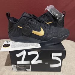 MENS SIZE 12.5 NIKE KOBE 11 ELITE LOW PROTRO FADE TO BLACK