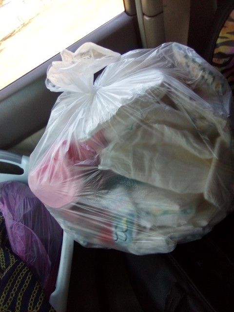 newborn diapers and some outfits