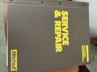Mitchell  service and repair manual for 1989 engine performance service and repair