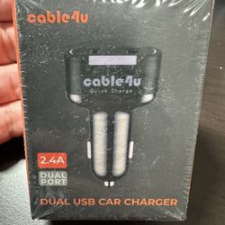 Cable4u Dual USB Car Charger Quick Charge 3.0 2.4A Car Adapter