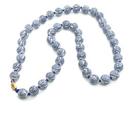 Asian Porcelain Necklace  6598