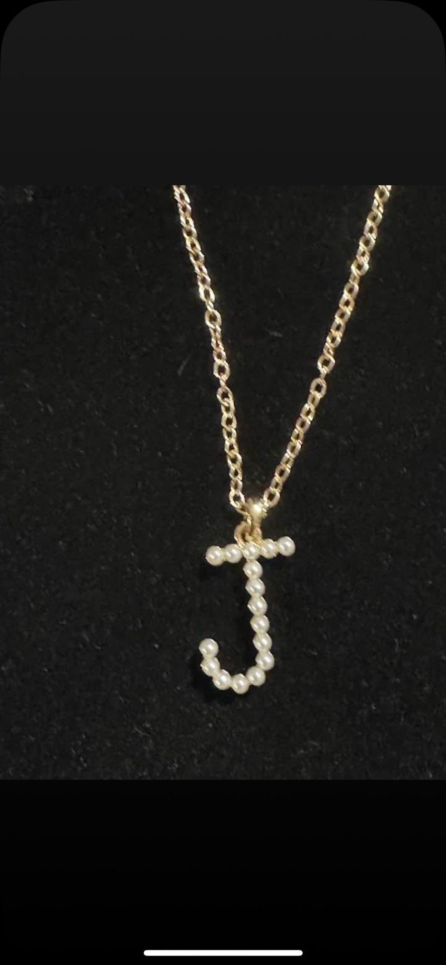 Pearly Charm Initial Necklace