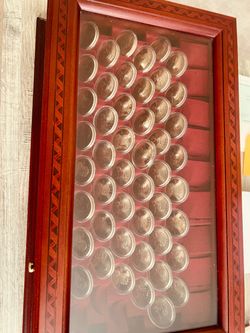 Sacagawea Dollar set of 48 Coins in Wood Display Box