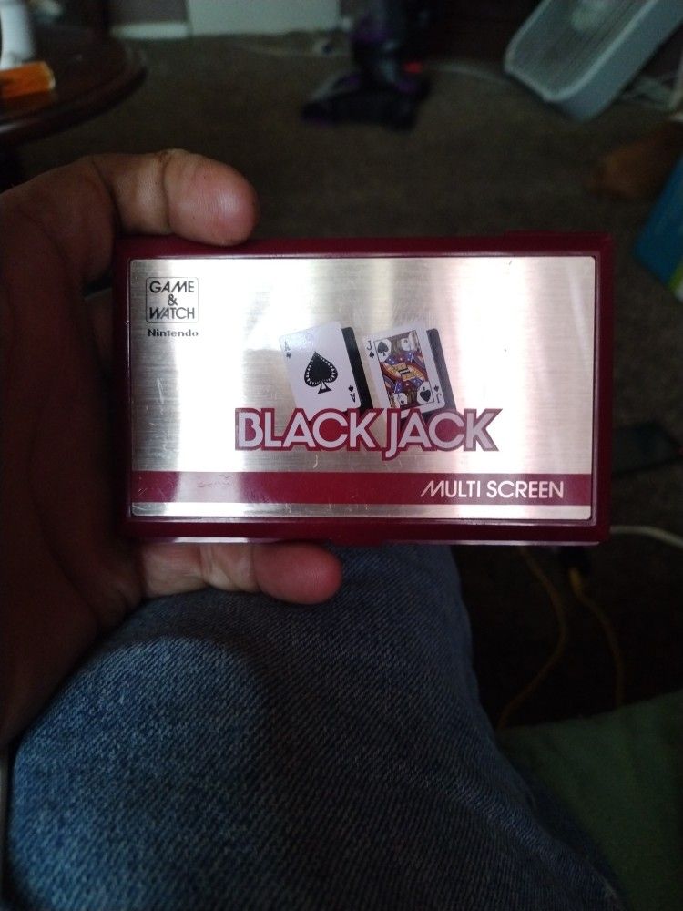 Vintage 80s Multiscreen Nintendo Black Jack Game.