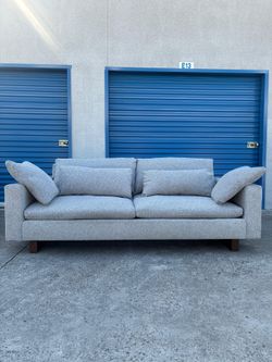 West Elm Hamrony Irongate Color Couch 🛻Delivery Available🛻