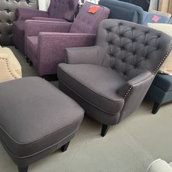 Accent Chair And Ottoman