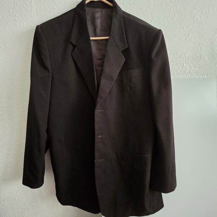 BONELLI BLACK MENS BLAZER COAT SIZE 42