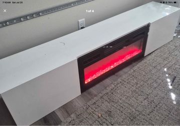 TV stand fire place