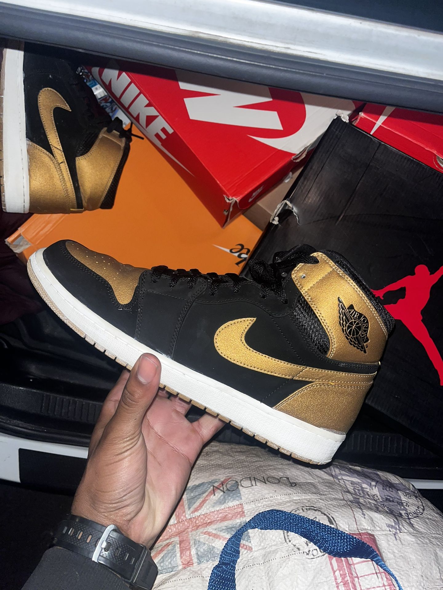 Melo Jordan 1s Nike Blazers