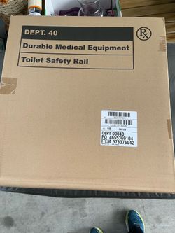 Toilet safety rail