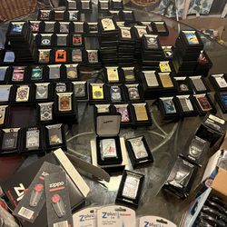 125 Collectable Zippo Lighters *PRICE IS FOR LIGHTERS ONLY*