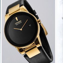 Citizen Men's Black Leather Watch