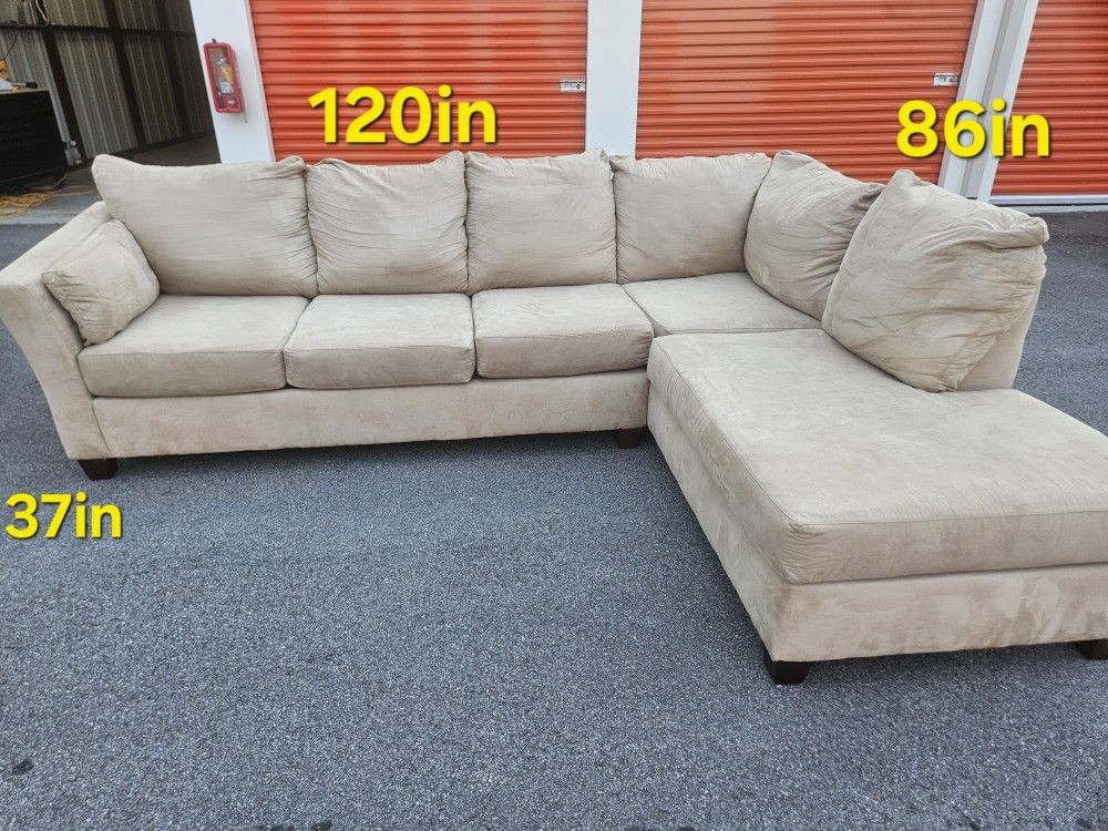 FREE DELIVERY Couch Sofa Sectional Chaise 2 Piece