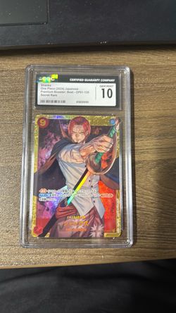 Shanks One Piece CGC 10 Gem Mint Secret Rare