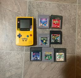 Nintendo gameboy color with games