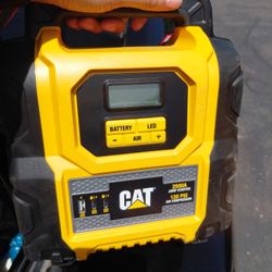 CAT Car Battery Charger, Air Pump, Charging Ports