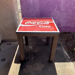 Coca Cola  Table 29” W X 29” D X 31” H