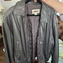Brown Leather Jacket $60 Obo 