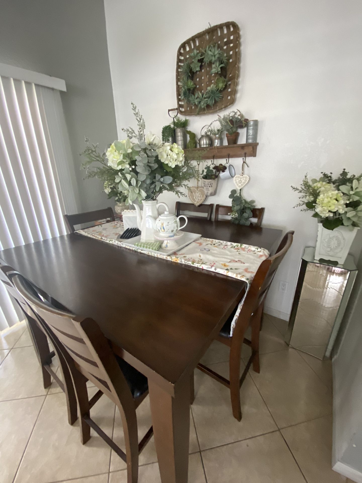 Wood Dining Table With Chairs