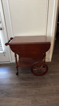 Vintage mohagoni rolling bar