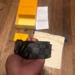 Louis Vuitton Damier Graphite Belt