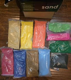 Tree House Studio Colored Craft Sand Box - 12 Vibrant Colors (6 lbs)