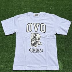 White OVO x Bape General Tee