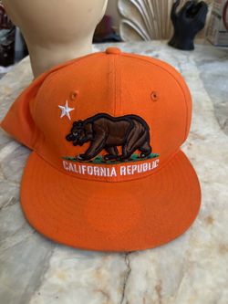 California Republic Snapback Hat Orange