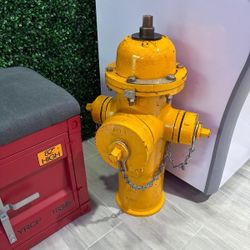 Two Authentic Industrial Fire Hydrant – Original Condition Decorative Pieces