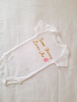 Some Bunny Loves Me Easter Onesie