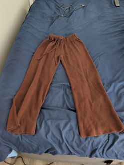 Brown Knit Lounge Pants - Size M