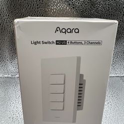 Aqara Smart Light Switch H2 US 2-in-1 Neutral 4 Buttons 3 Channels White New