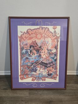 Vintage 1970s McDonaldland Framed Print