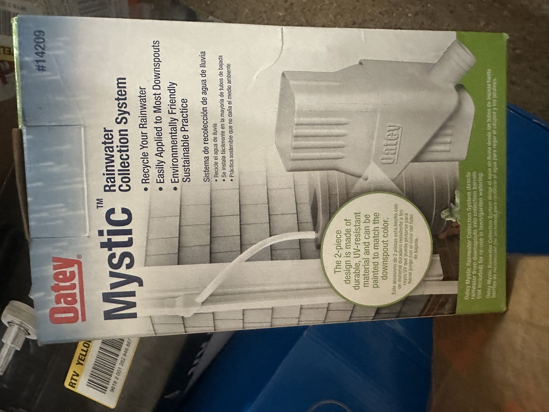 Oatey Mystic Rainwater Collection System.