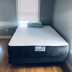 MATTRESS+Box Queen Size FOAM medium  12”Thick Box Spring 9”confort+Quality Brand New Delivery 🚚 Available 