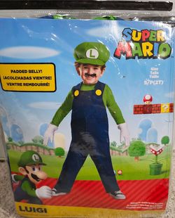 Super Mario Luigi Toddler Costume Size 2T