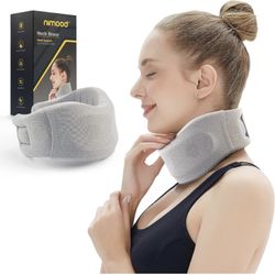 Neck Brace Cervical Collar - Neck Pain Relief and Neck Support Brace for Sleeping Soft Foam Wraps Keep Vertebrae Stable and Aligned for Relief of Cerv